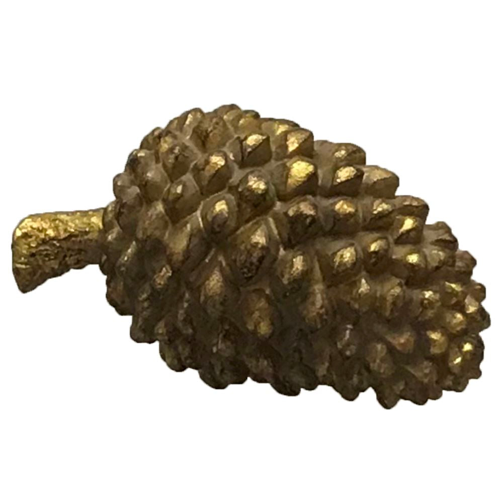 Gold Large Pinecone Decoration (6673936941216)