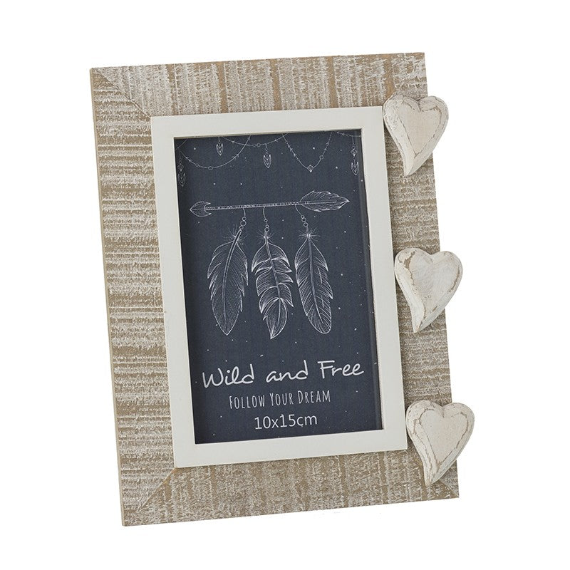 Heaven Sends, Frame, Allie Mae Living , Wooden Heart Photo Frame - Allie Mae Living (4550676971616)