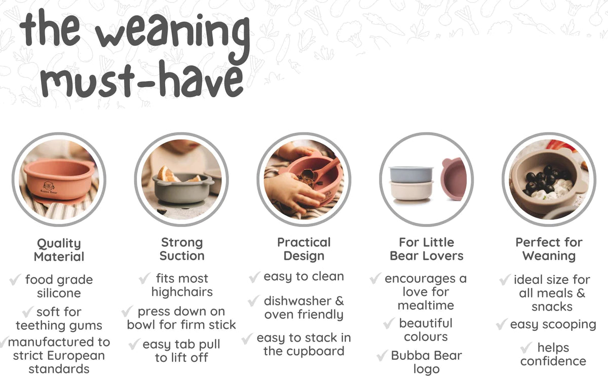 Bubba Bear trio suction bowls