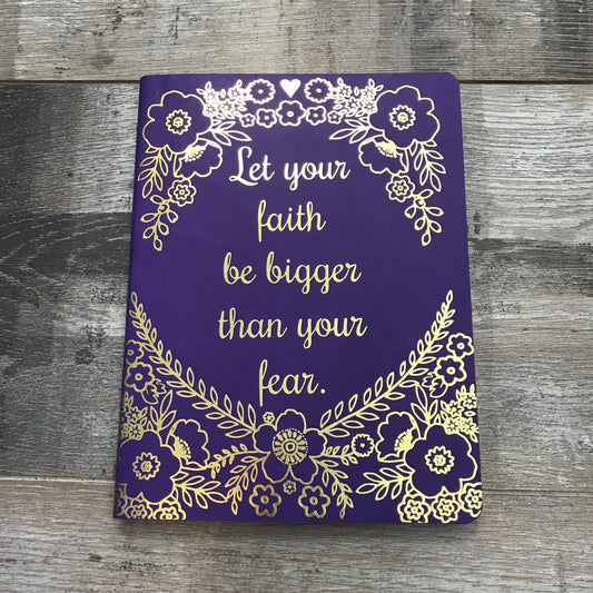 Let your Faith be Bigger than your Fear Notebook (5390329675936)