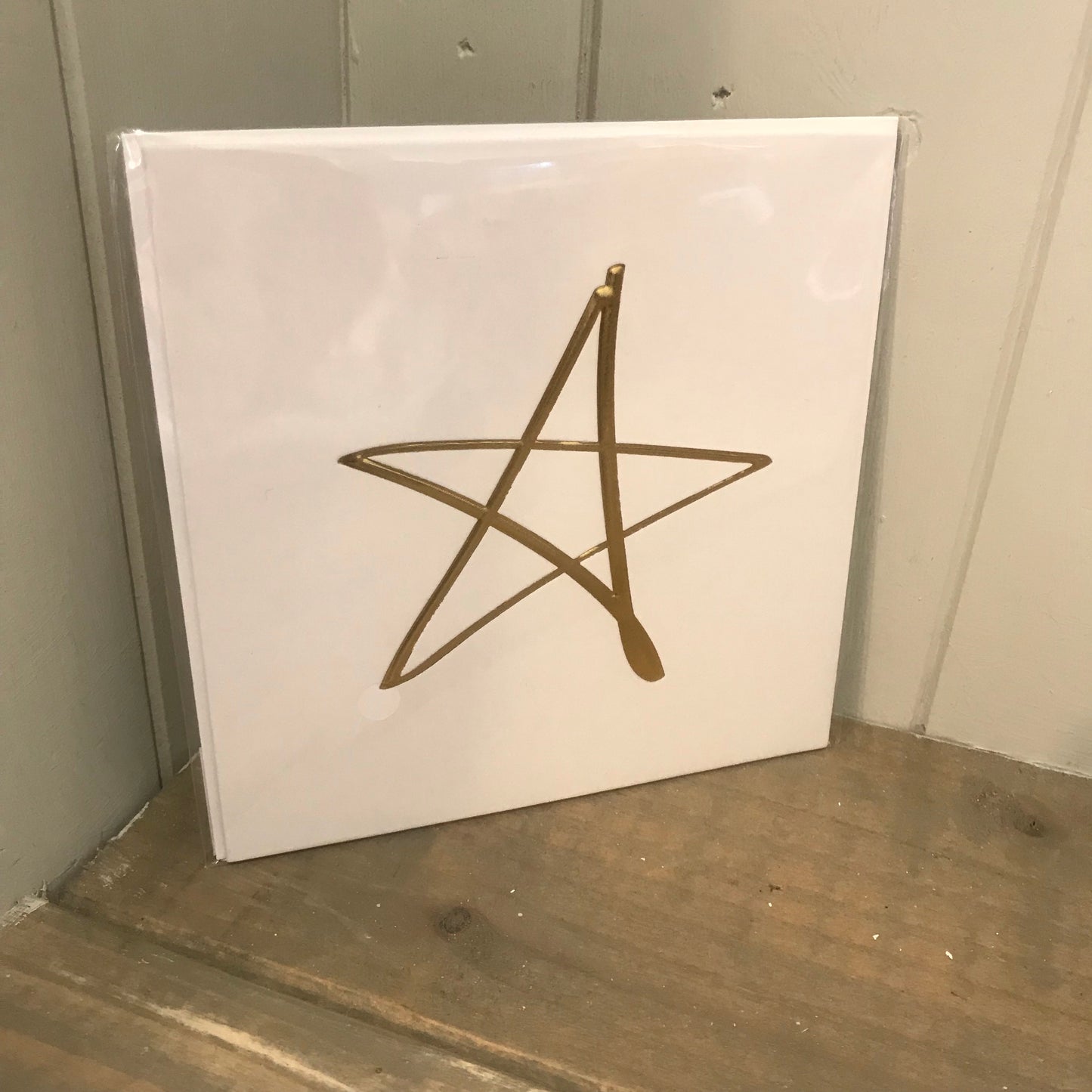 Gold Star Blank Card (5799299678368)