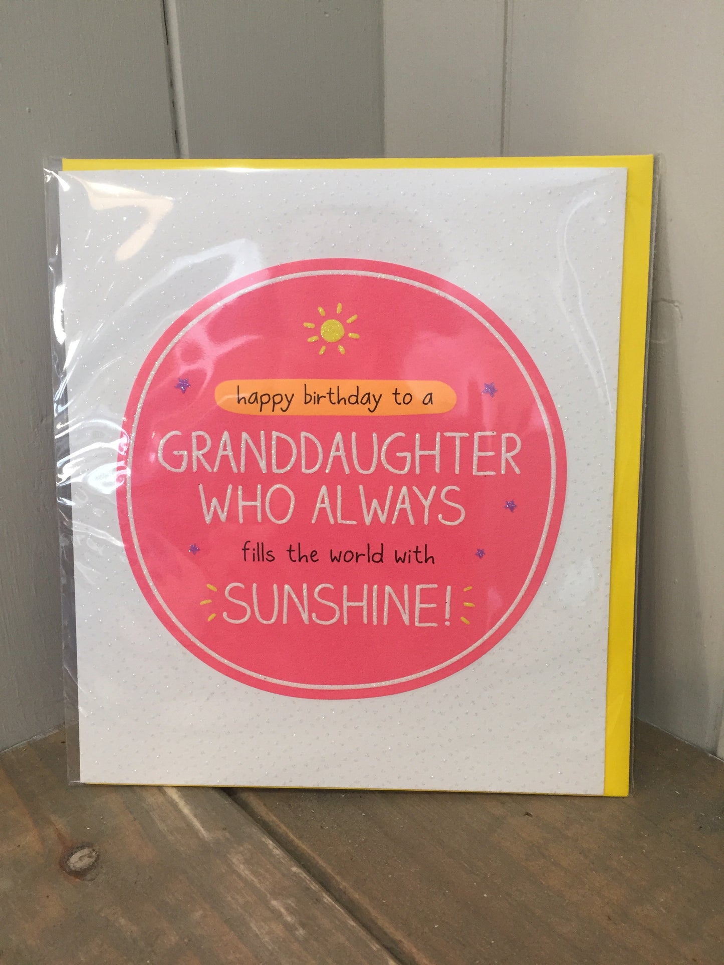 Happy Birthday Sunshine Granddaughter Card (5504695763104)