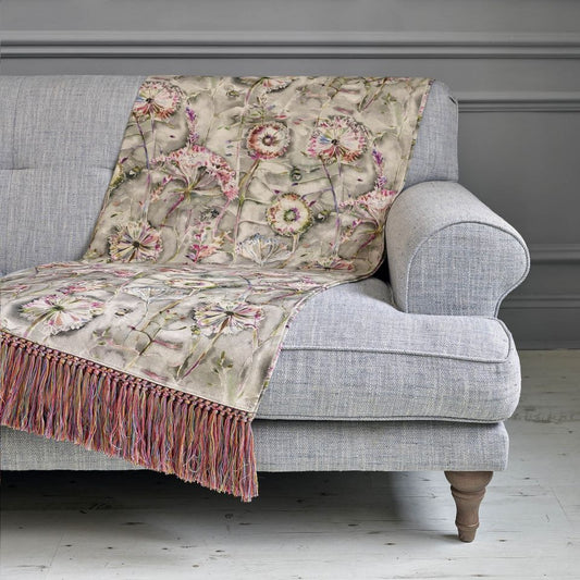 LANGDALE ORCHID LINEN THROW
