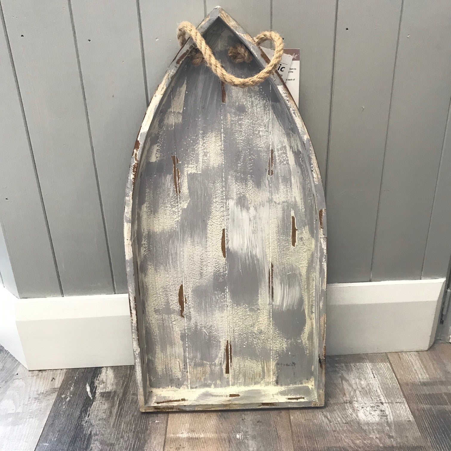 Distressed Wood Boat Wall Hanging (5426052595872)