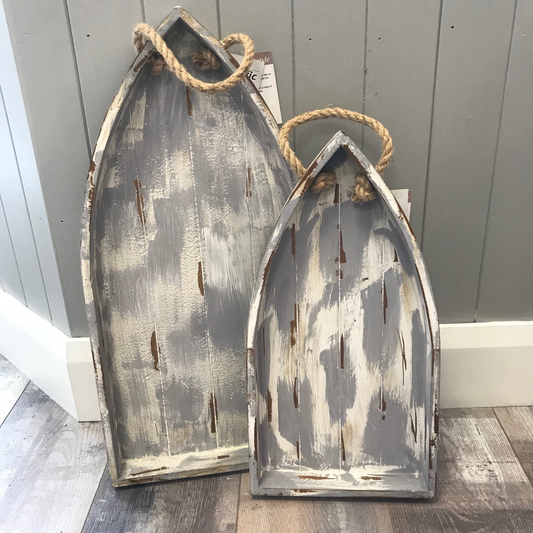 Distressed Wood Boat Wall Hanging (5426052595872)