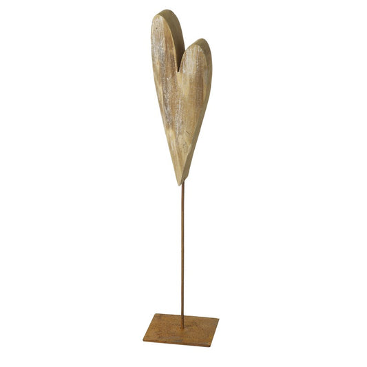 Wooden Heart Ornament (5391059419296)