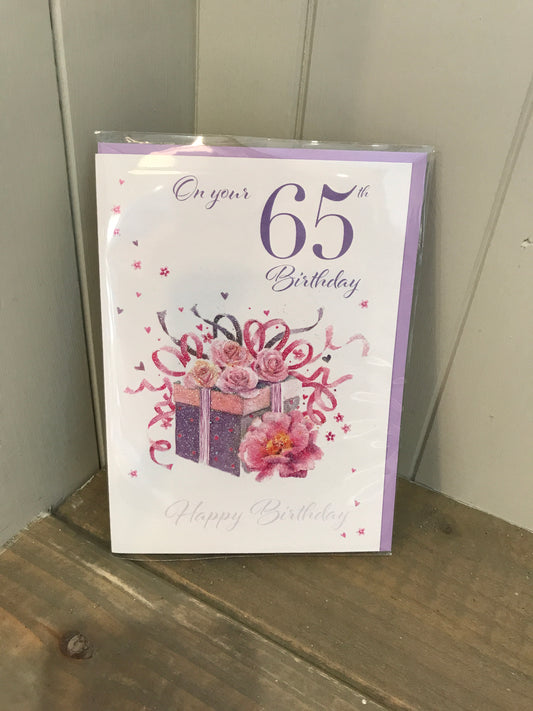On your 65th Birthday Card (5499944403104)