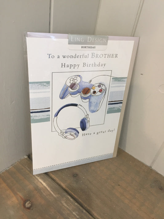 To a Wonderful Brother Birthday Card (5504578683040)