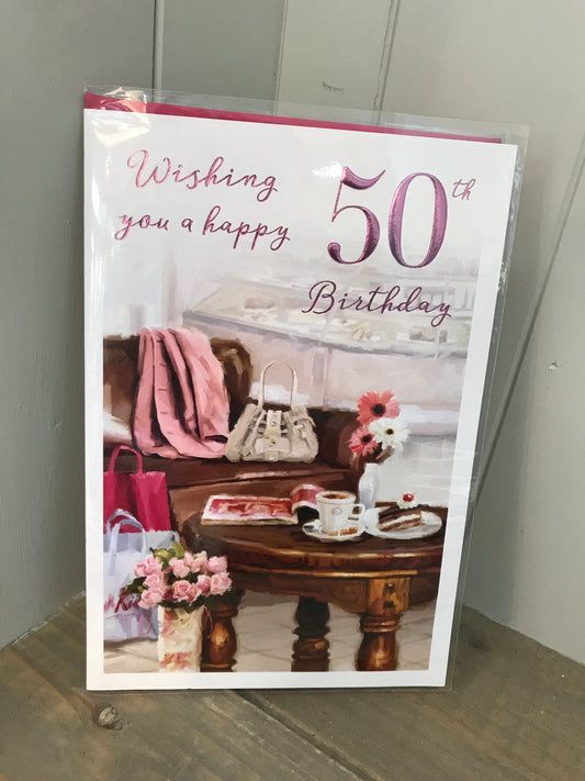 Wishing you a happy 50th Birthday Card (5499928740000)