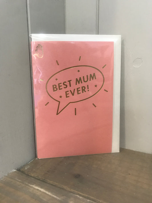 Best mum ever Birthday Card (5525649260704)