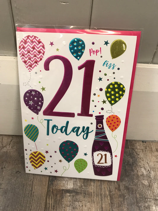 Age 21 birthday card (5484449988768)