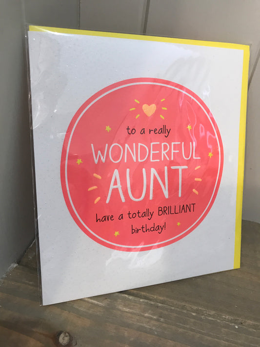 Wonderful Aunt Birthday Card (5557606383776)
