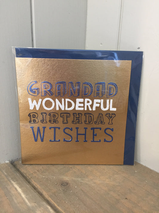 Grandad Wonderful Birthday Wishes Card (5500183969952)
