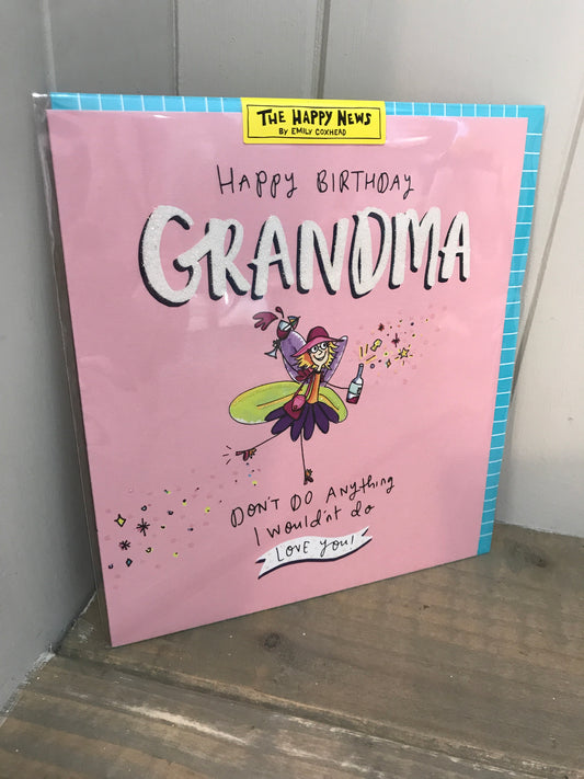 Happy Birthday Grandma Card (5557439365280)