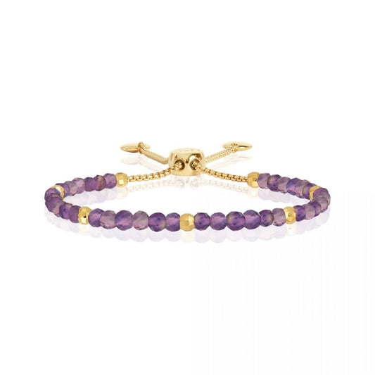 Gold Beaded Bracelet (5883339833504)