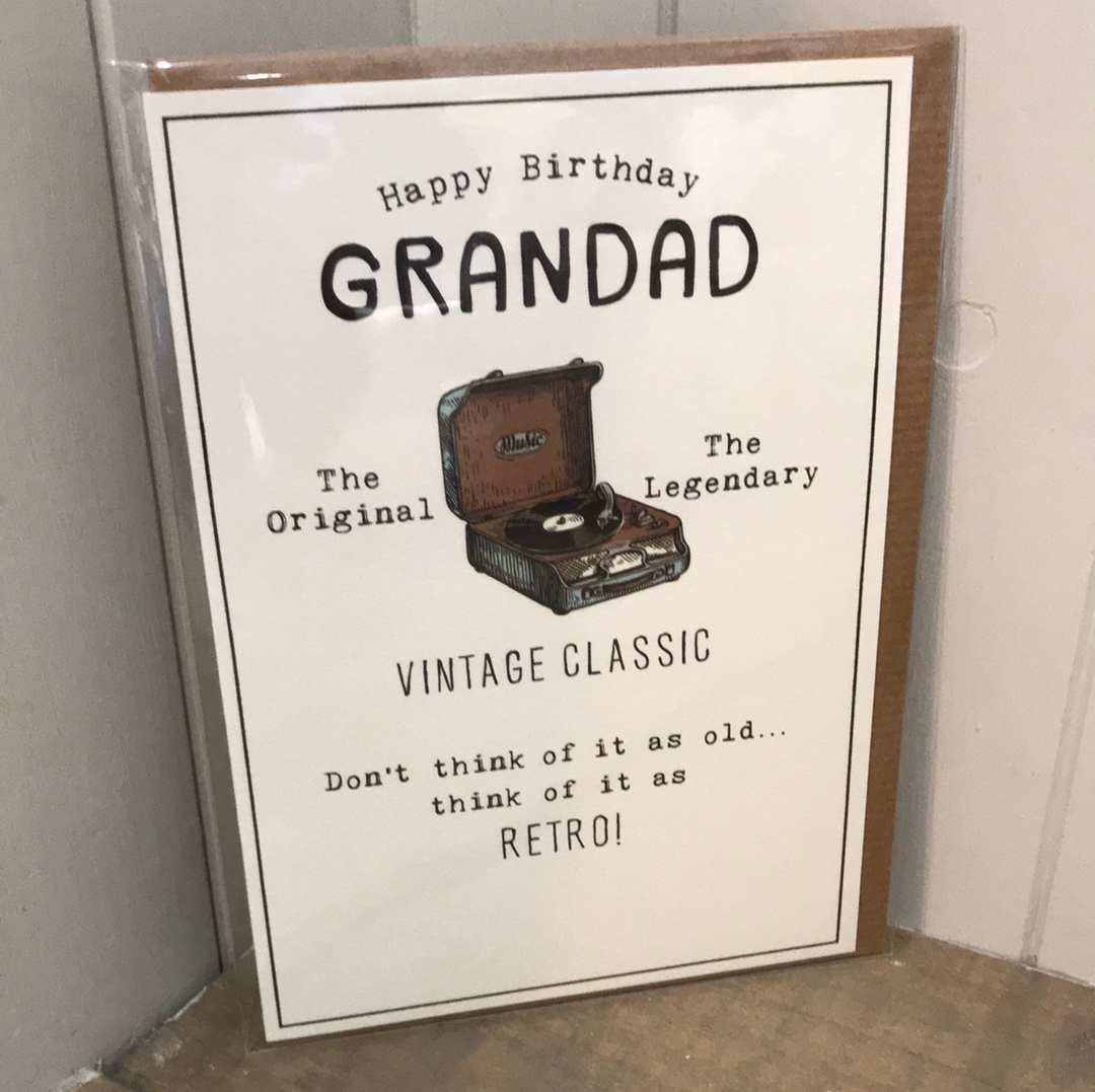 Vintage Classic Granddad Birthday Card (5788833218720)