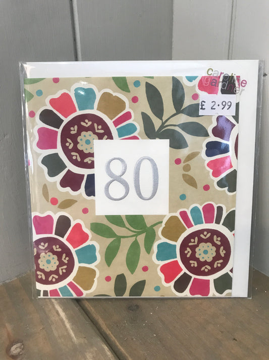 Age 80 birthday card (5500095692960)