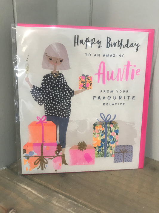 Happy Birthday to an amazing Auntie Card (5525502984352)