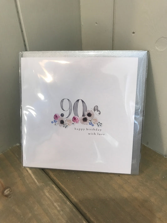 90th birthday card (5500104605856)