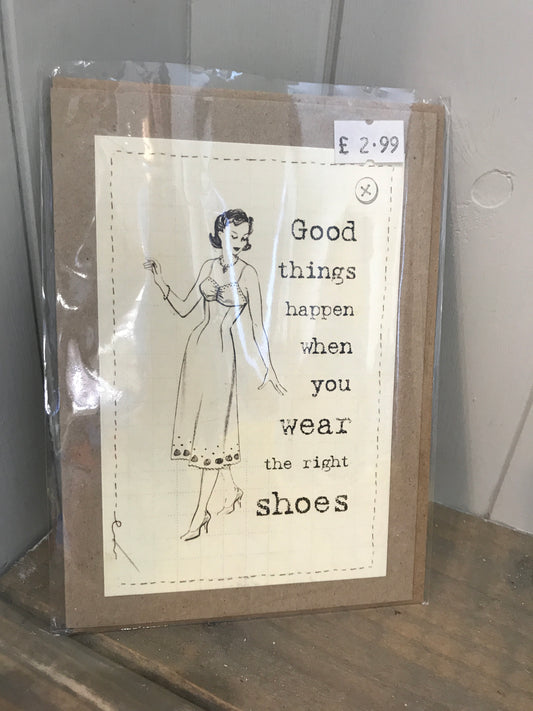Wear the right shoes Card (5507767206048)