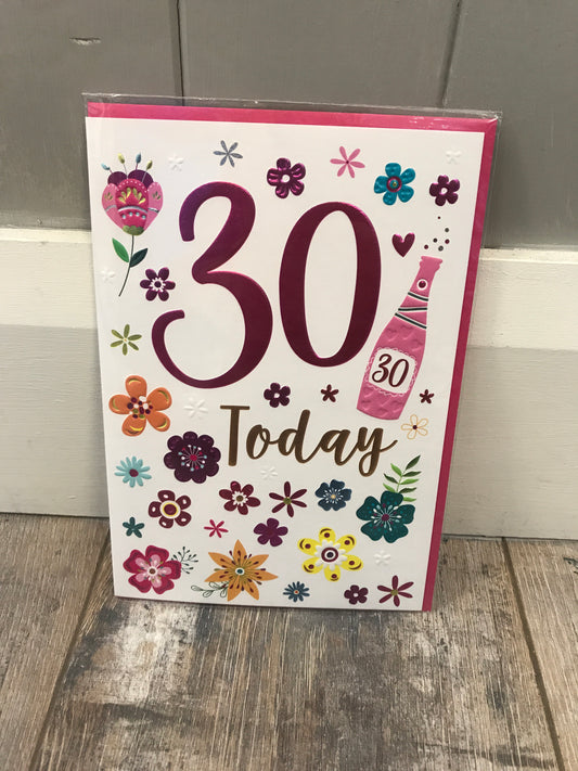Age 30 birthday card (5499790917792)