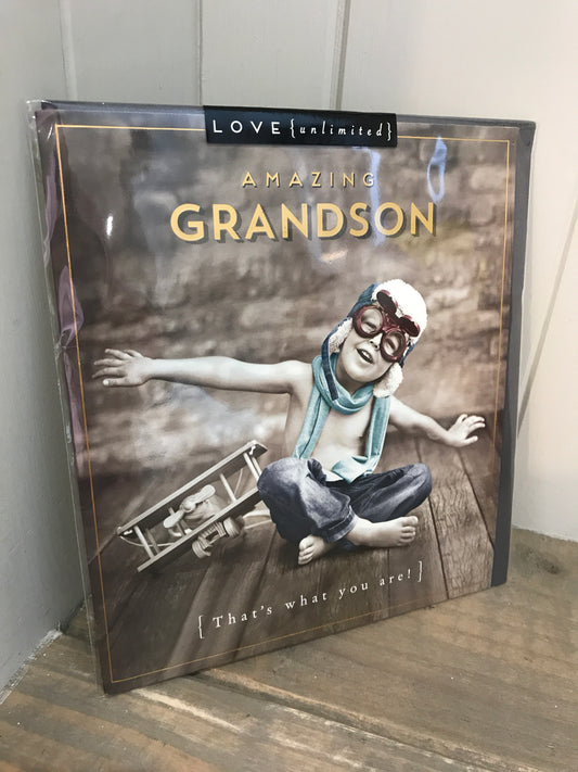 Amazing Grandson Birthday Card (5557427372192)