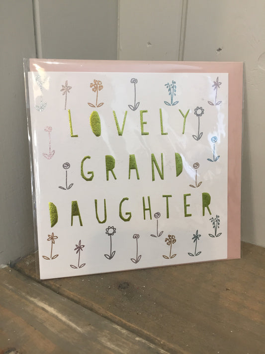 Lovely Granddaughter Card (5504685473952)