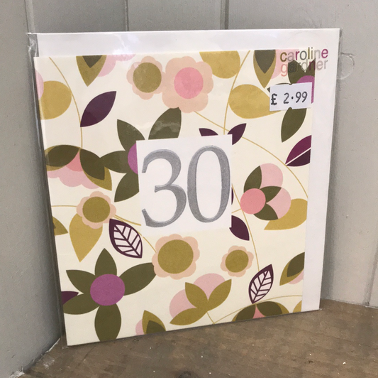 30 Floral Birthday Card (5774733934752)