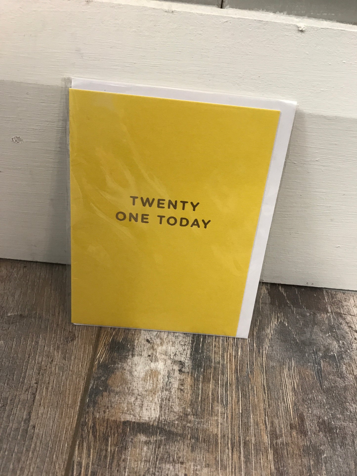 Twenty One Today Card (5484053594272)